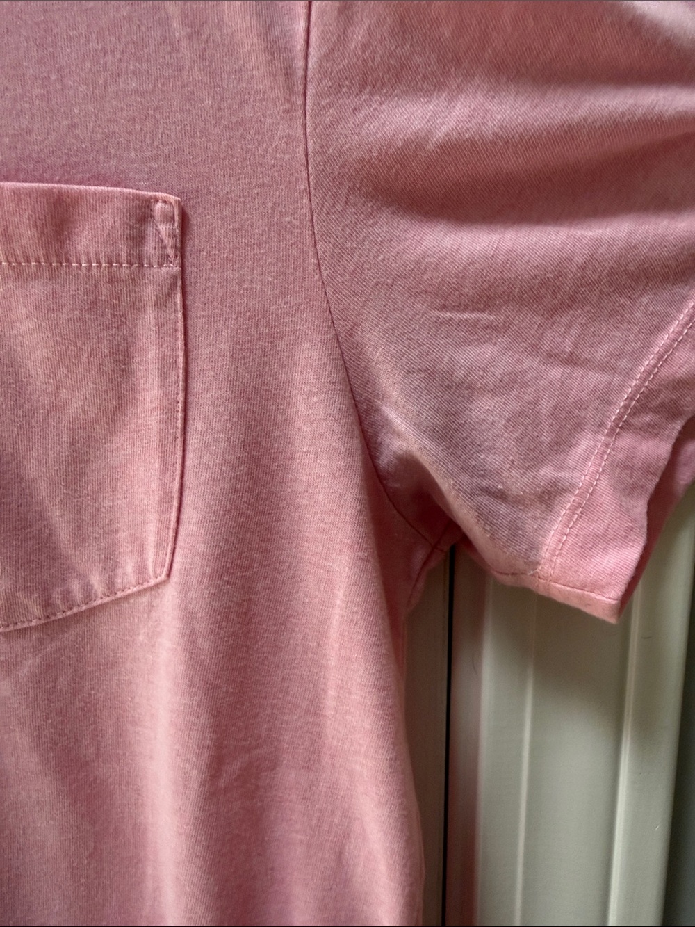 J. Crew Pink Short-Sleeve Pocket Tee Men’s Medium - Picture 4 of 5